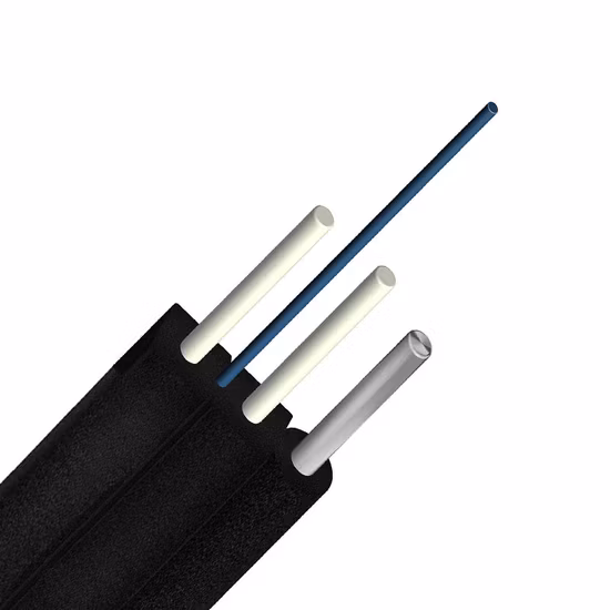 2 Core FTTH Self-Supporting Bow-Type Drop Cable Optical Fiber