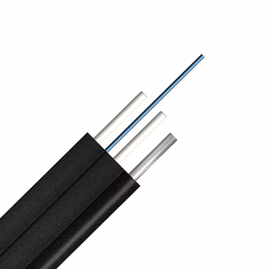 2 Core FTTH Self-Supporting Bow-Type Drop Cable Optical Fiber