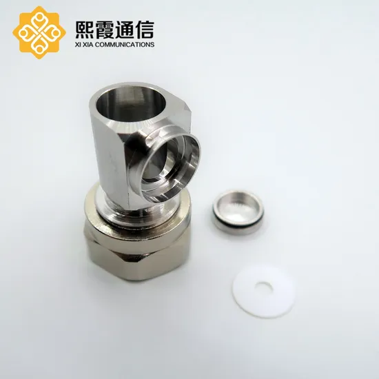 4.3/10 Male to 4310 Male Angle 1/2′ Super Flexible Cable RF Jumper Cable