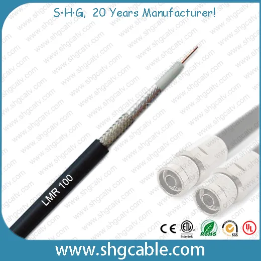 High Quality 50 Ohms LMR100 RF Coaxial Cable 