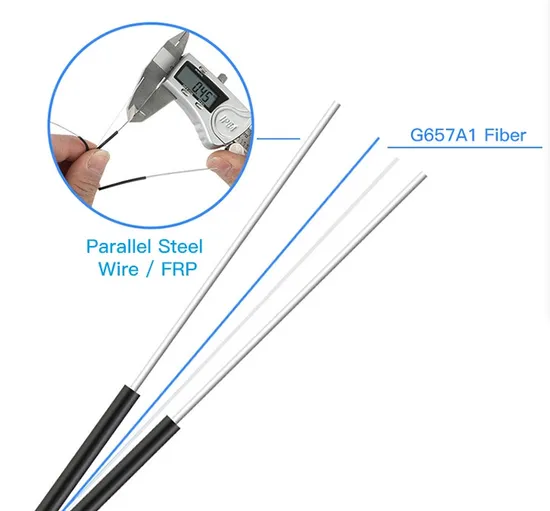 1core Indoor Fiber Optical Drop Cable 1km G657A1 