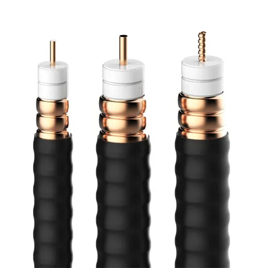 50 Ohms Coaxial Cable RF Flexible Super Feeder Copper Coaxial Cable Corrugated 1/2 1/4 7/8 Inch Leaky Cable 