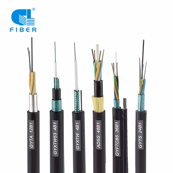 Fiber Drop Cable 2 4 Core FTTH Steel Wire Armored Optical Cable